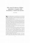 Research paper thumbnail of Alla corte di Ludovico il Moro: spigolature a margine della leonardesca «camera dei moroni