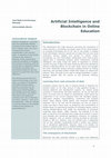 Research paper thumbnail of Artificial Intelligence & Blockchain in Online Education