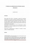 Research paper thumbnail of A violência nos estabelecimentos de diversão nocturna (discotecas1