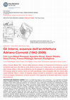 Research paper thumbnail of (Panel) Gli interni, essenza dell'architettura: Adriano Cornoldi (1942-2019) | Politecnico di Milano, 2019