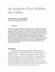 Research paper thumbnail of An analysis of Les Mobiles des Calder