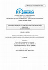 Research paper thumbnail of COLLEGE OF SCIENCE AND TECHNOLOGY SCHOOL OF ENGINEERING DEPARTMENT OF CIVIL, ENVIRONMENTAL AND GEOMATICS ENGINEERING P.O.Box: 3900 Kigali, Rwanda ASSESSMENT OF DRIVING FACTORS OF FLOODS IN RWABASHYASHYA MARSHLAND (KAMONYI DISTRICT) A PROJECT REPORT