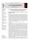 Research paper thumbnail of Analysis of essential heavy metals in ready-to-eat chicken meat products of Chennai city