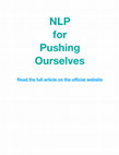 Research paper thumbnail of NLP for Pushing Ourselves