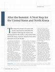 Research paper thumbnail of After the Summit: A Next Step for the United States and North Korea