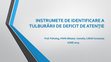 Research paper thumbnail of INSTRUMETE DE IDENTIFICARE A TULBURĂRII DE DEFICIT DE ATENȚIE