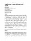 Research paper thumbnail of Academic Freedom in Primary and Secondary School Teaching