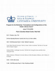 Research paper thumbnail of International Workshop "Conceptions and Configurations of the Arabic Literary Canon"