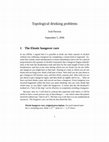 Research paper thumbnail of Topological drinking problems