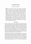 Research paper thumbnail of Rescuing Basic Equality