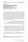 Research paper thumbnail of Richey, Madadh. 2019. The Thunder of the Prophets: Elijah and Elisha's גה''ר. Zeitschrift für die alttestamentliche Wissenschaft 131.2: 235-43.