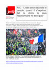 Research paper thumbnail of RIC - L'idée selon laquelle le peuple, quand il s'exprime, fait le choix le plus réactionnaire ne tient pas