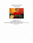 Research paper thumbnail of Australian Women's Book Review: Hecate - Review of Travelling Borderlands: A review of Carolyn van Langenberg's The Teetotaller's Wake, (Indra Publishing, 2003, Adelaide)