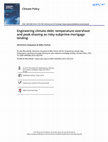 Research paper thumbnail of Engineering climate debt: Temperature overshoot and peak-shaving as risky subprime mortgage lending