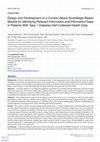 Research paper thumbnail of Design and Development of a Context-Aware Knowledge-Based Module for Identifying Relevant Information and Information Gaps in Patients With Type 1 Diabetes Self-Collected Health Data