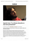 Research paper thumbnail of "La reforma educativa es una tarea permanente"