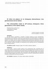 Research paper thumbnail of El oficio de platero en la Antequera dieciochesca: tres generaciones de los Gálvez