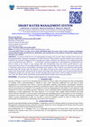 Research paper thumbnail of SMART WATER MANAGEMENT SYSTEM