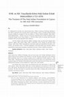 Research paper thumbnail of XVIII. ve XIX. Yüzyıllarda Kıbrıs Hala Sultan Evkafı Mütevellileri (1722-1878)
