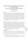 Research paper thumbnail of Russia's Caspian Policy: Efforts to Hold Ground in a Contested Region Rusya'nın Hazar Politikası: İhtilaflı Bir Bölgede Tutunma Çabaları