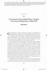 Research paper thumbnail of A constructivist grounded Theory Analysis of losing and Regaining a valued Self "A Constructivist Grounded Theory Analysis of Losing and Regaining A Valued Self." Pp. 165-204 in