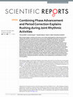 Research paper thumbnail of Combining Phase Advancement and Period Correction explains Rushing during Joint Rhythmic Activities