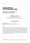 Research paper thumbnail of Eşyanın Cinsiyeti: Hitit Ritüellerinde Kadın (The Gender of Paraphernalia: Woman in Hittite Rituals)