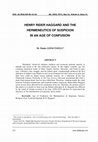 Research paper thumbnail of HENRY RIDER HAGGARD AND THE HERMENEUTICS OF SUSPICION IN AN AGE OF CONFUSION /KARMAŞA ÇAĞINDA HENRY RIDER HAGGARD VE
ŞÜPHE HERMENÖTİĞİ