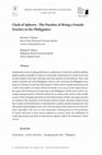 Research paper thumbnail of Beijing International Review of Education Clash of Spheres -The Paradox of Being a Female Teacher in the Philippines