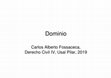 Research paper thumbnail of Powerpoint del derecho real de dominio