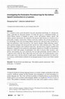 Research paper thumbnail of Investigating the Declarative‑Procedural Gap for the Indirect Speech Construction in L2 Learners