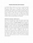 Research paper thumbnail of PRINCIPIOS TRIBUTARIOS CONSTITUCIONALES