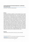 Research paper thumbnail of Learning dispositif and emotional attachment: a preliminary international analysis