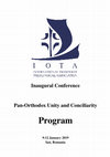 Research paper thumbnail of Inaugural Conference Pan-Orthodox Unity and Conciliarity Program (MA Thesis Paper, 2019)