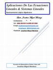 Research paper thumbnail of Aplicaciones De Las Ecuaciones Lineales & Sistemas Lineales