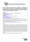 Research paper thumbnail of Peut-on parler d’une génération « 20 février » ? Interroger la jeunesse urbaine marocaine : Identité politique et participation