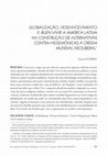 Research paper thumbnail of Globalização, desenvolvimento e Buen Vivir: a América Latina na construção de alternativas contra-hegemônicas à ordem mundial neoliberal