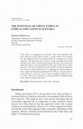 Research paper thumbnail of THE POTENTIAL OF VIRTUE ETHICS IN ETHICAL EDUCATION IN SLOVAKIA