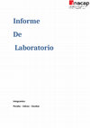 Research paper thumbnail of Informe de redes eléctricas