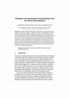 Research paper thumbnail of Evaluation and Development of Data Mining Tools for Online Social Networks