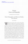 Research paper thumbnail of E. Brilli (ed.), Forum Dante and Biography, with M. Gragnolati, G. Inglese, E. Lombardi, G. Milani, P. Pellegrini, M. Tavoni, J.-Cl. Schmitt, D. Wallace, in: Dante Studies 136 (2018), 133-231.