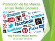 Research paper thumbnail of Protección de las Marcas en las Redes Sociales