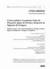 Research paper thumbnail of Ciencia política: la polémica bahía de Pensacola. Queja de Arriola y Respuesta de Sigüenza de Góngora Political science: the controversial Pensacola Bay. Arriola's Queja and Sigüenza y Góngora's Respuesta