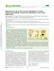 Research paper thumbnail of Nanoceria Can Act as the Cues for Angiogenesis in Tissue- Engineering Scaffolds: Toward Next-Generation in Situ Tissue Engineering