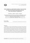 Research paper thumbnail of THE CHIEMGAU METEORITE IMPACT SIGNATURE OF THE STÖTTHAM ARCHAEOLOGICAL SITE (SOUTHEAST GERMANY)