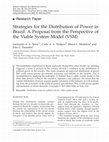 Research paper thumbnail of Strategies for the Distribution of Power in Brazil: A Proposal from the Perspective of the Viable System Model (VSM