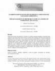 Research paper thumbnail of O GERENCIAMENTO DO ESCOPO DO PROJETO COMO FONTE DE VANTAGEM COMPETITIVA THE MANAGEMENT OF THE PROJECT SCOPE AS A SOURCE OF COMPETITIVE ADVANTAGE