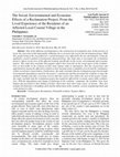 Research paper thumbnail of The Social, Environmental and Economic Effects of a Reclamation Project: From the Lived Experience of the Residents of an Affected Local Coastal Village in the Philippines