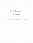 Research paper thumbnail of Games: Agency as Art