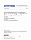 Research paper thumbnail of Conceptions of Potency, Purity, and Synergy-by-Design: Toward Developing a Sowa Rigpa Medical Theory-based Approach to Pharmaceutical Research